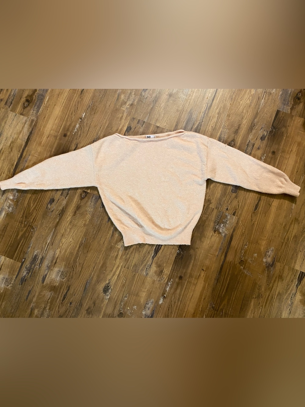 SO Peach Knit Sweater
